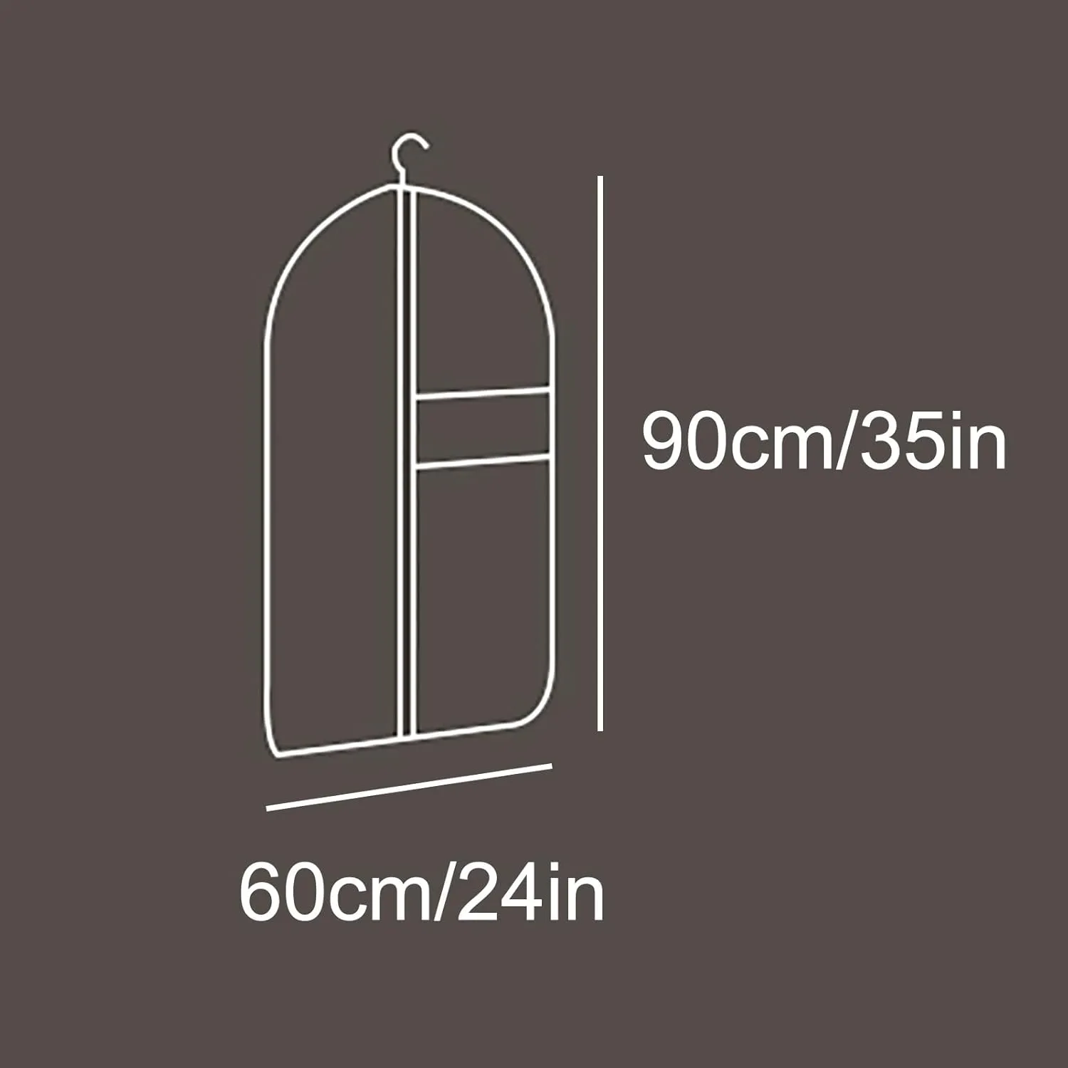 3 Pcs Garment Bags for Hanging Clothes, Suit Bags for Closet Storage Clothes Cover for Clothes, Jackets, Shirts Cotton and Linen Fabrics(Pink,60x90cm/24x35in)