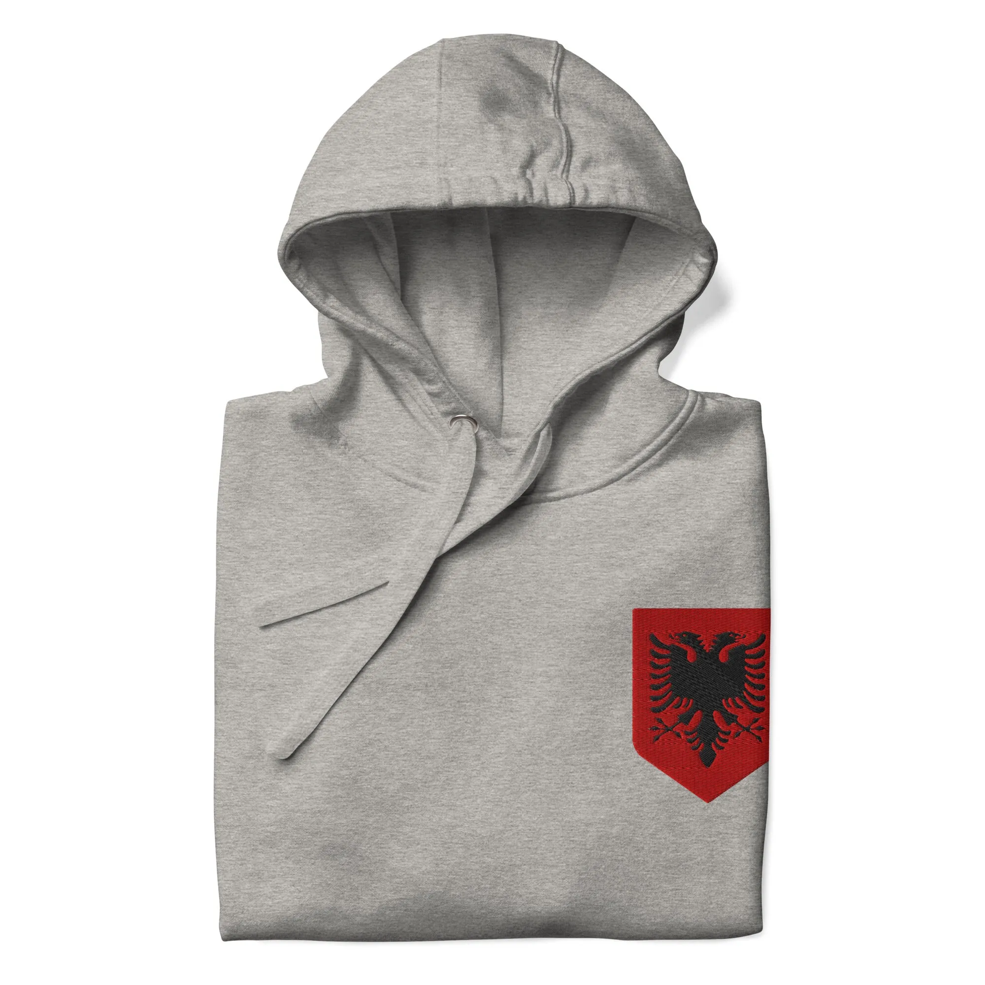 Albanian Football Crest Embroidered Hoodie