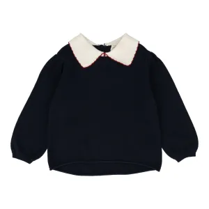 ANALOGIE BY LIL LEGS NAVY GIRLS KNIT TOP