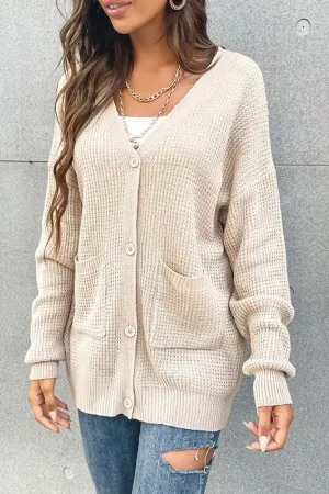 Angelic Waffle Cardigan