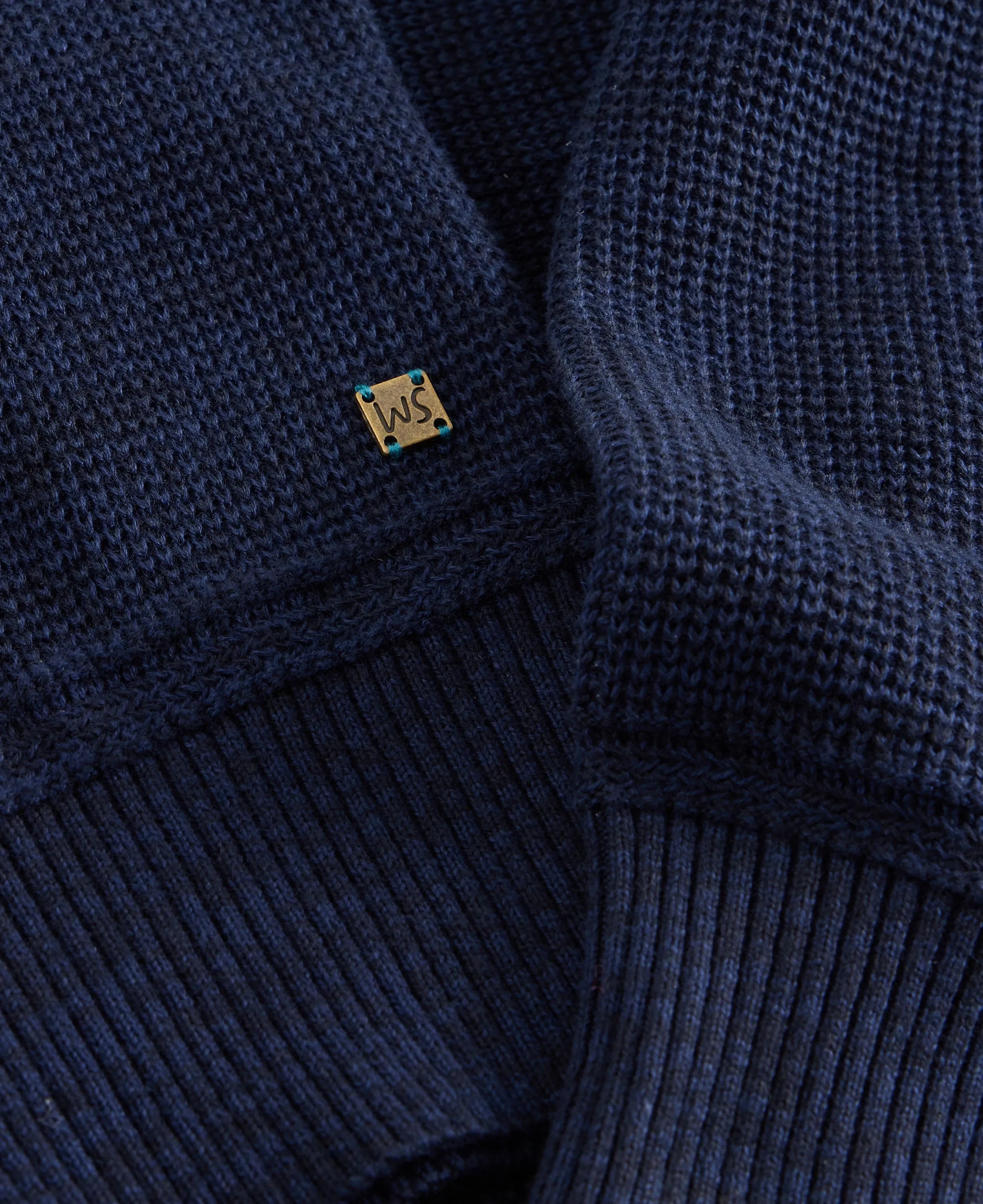 Attadale Funnel Neck Jumper - Dark Navy
