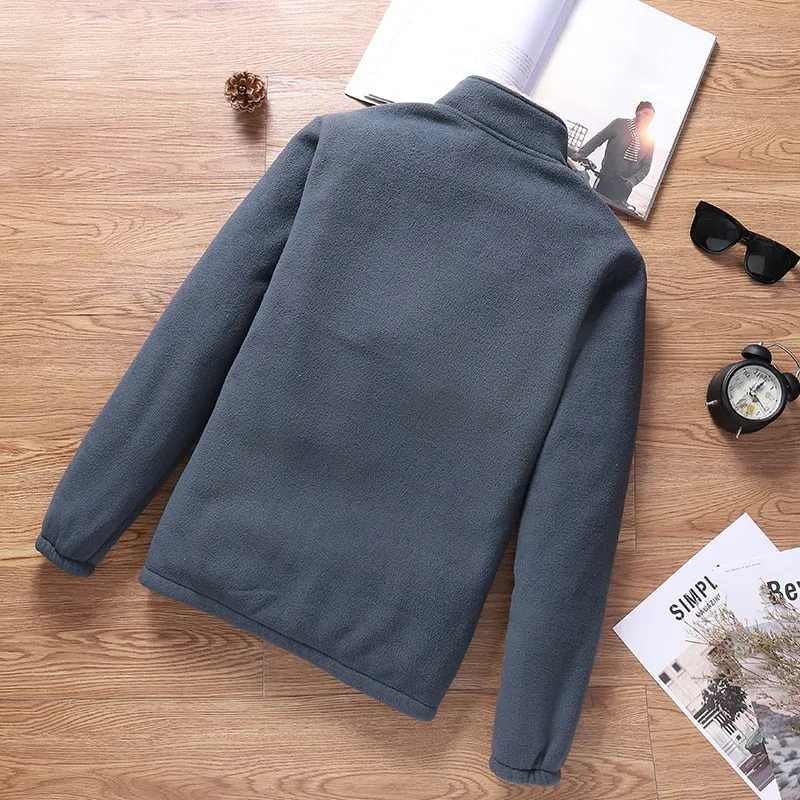Autumn Winter Warm Fleece Men Jacket