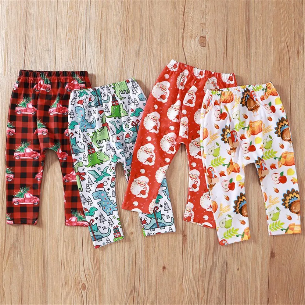 Baby Unisex Cartoon Printed Pants Toddler Leggings Wholesale