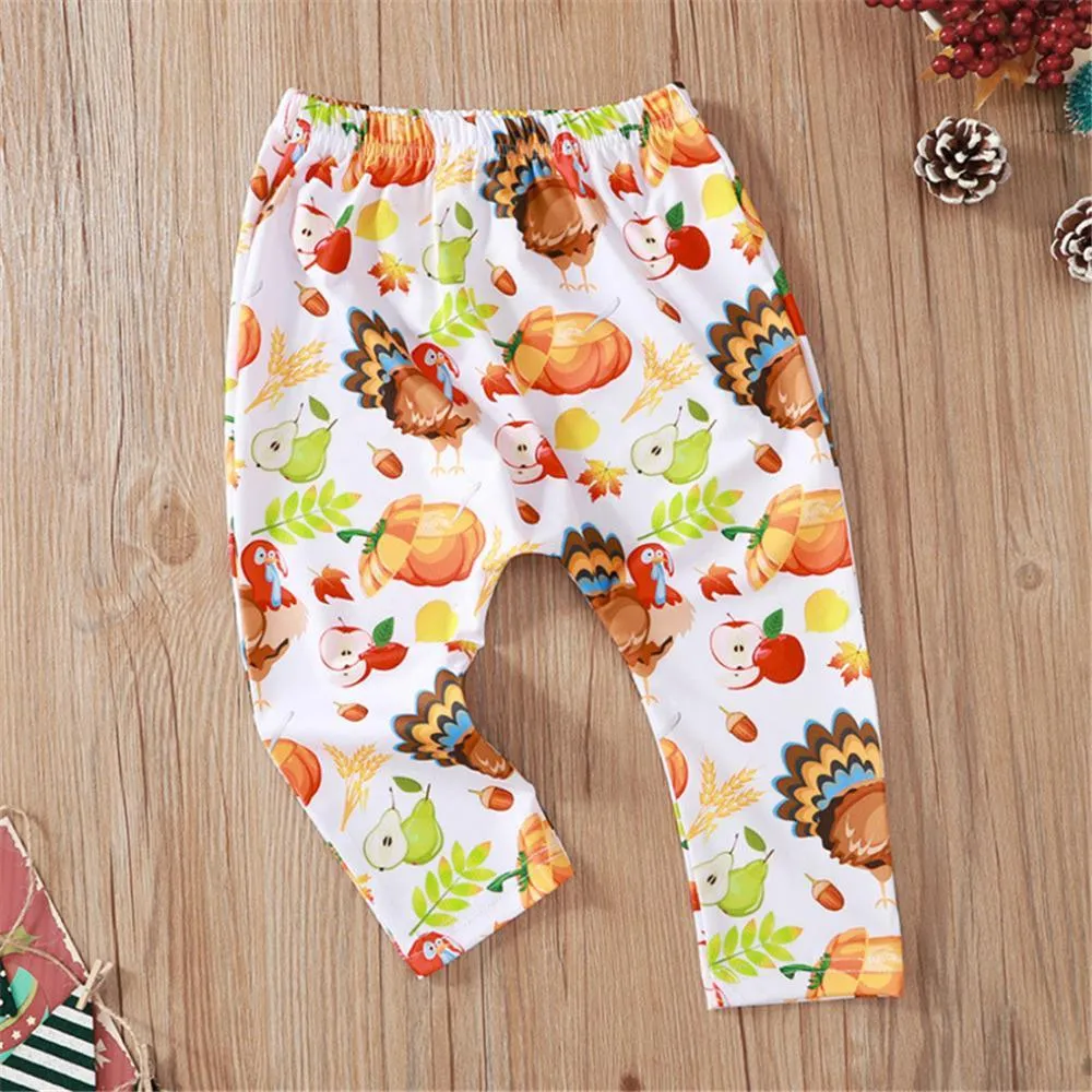 Baby Unisex Cartoon Printed Pants Toddler Leggings Wholesale