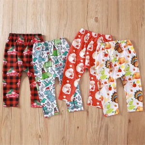 Baby Unisex Cartoon Printed Pants Toddler Leggings Wholesale