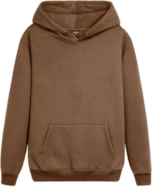 babyhealthy Womens Casual Hoodies Fleece Sweatshirts Long Sleeve Sweaters Pullover with Pocket
