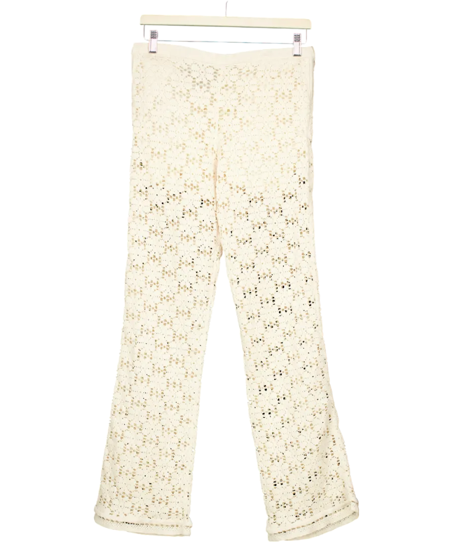 Beige Crochet Trousers UK XS/S