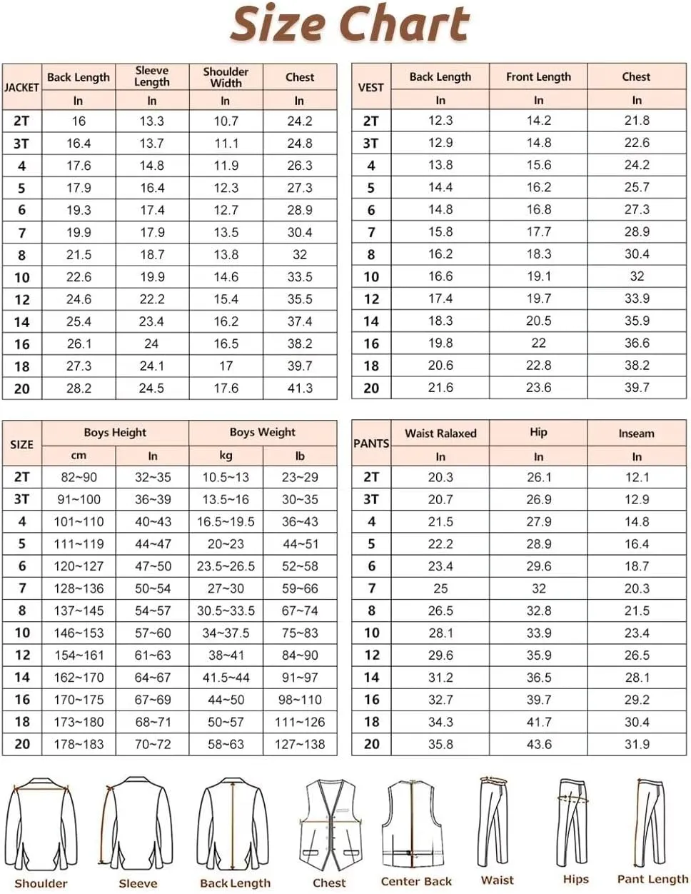 Boys 3 Pieces Suit Slim Fit Tuxedo Suit Shawl Lapel One Button Blazer Vest Pants Suit Set Formal Suits for Boy