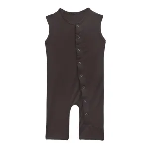 Boy's Solid Bamboo Tank Romper - Midnight (TBD22)