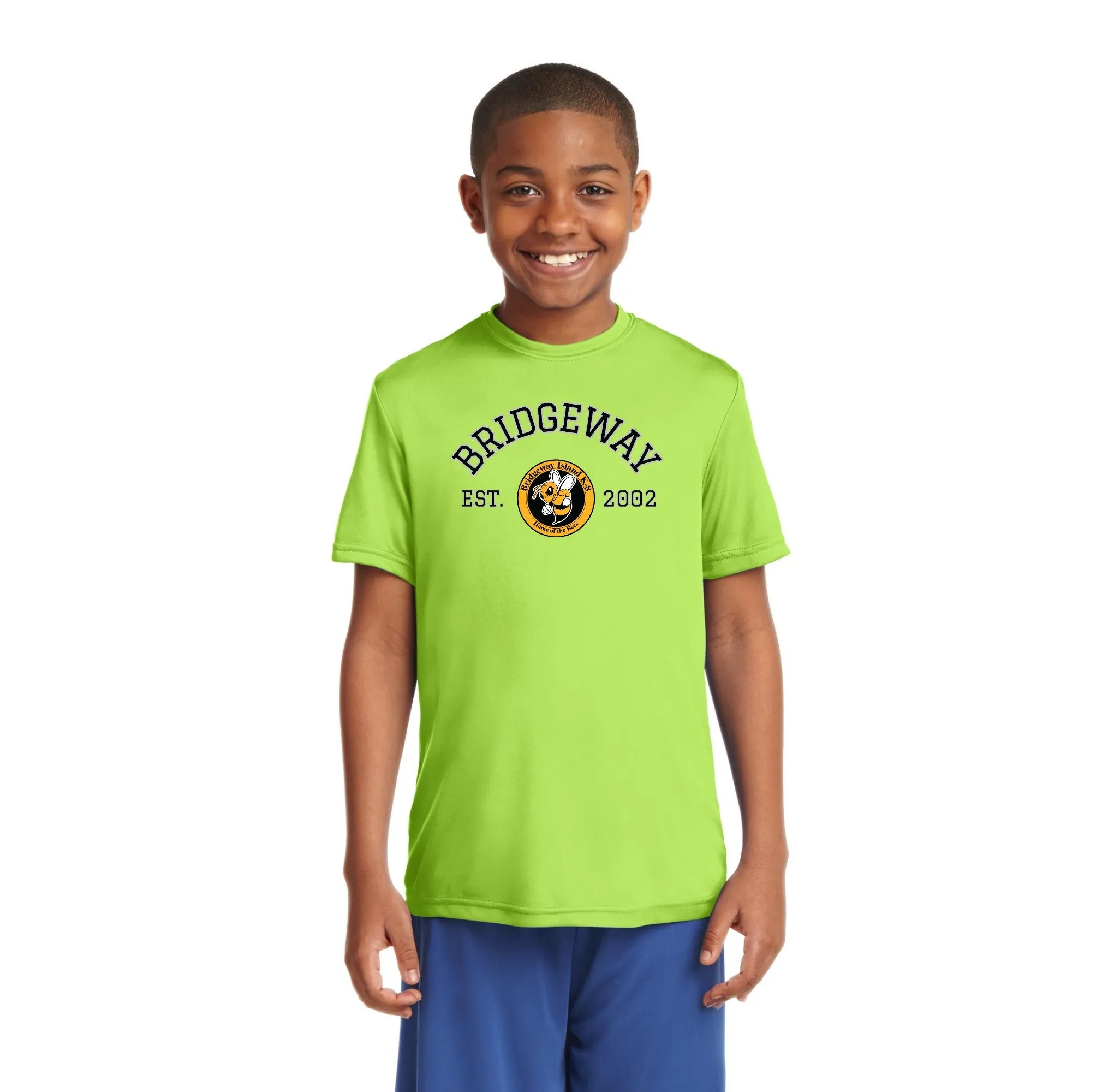 Bridgeway Island-Youth Unisex Dri-Fit Shirt Circle Logo