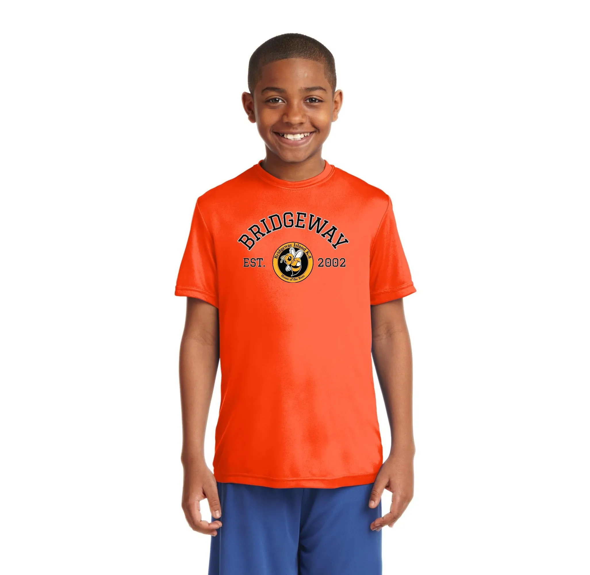 Bridgeway Island-Youth Unisex Dri-Fit Shirt Circle Logo