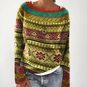 Cali | Hyggelig farveblandet pullover
