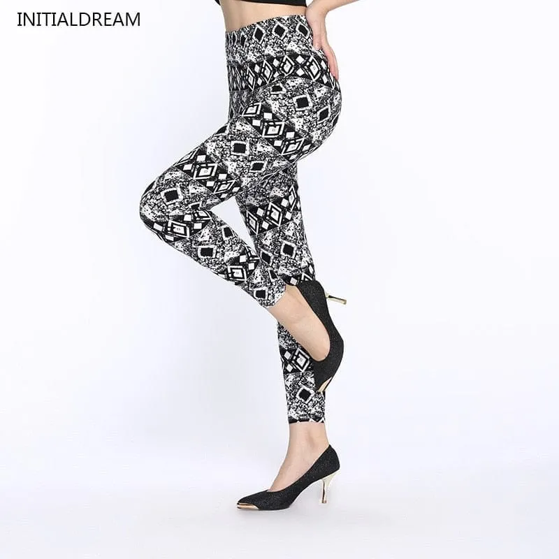 Camouflage Printed Elastic Leggings Camouflage Fitness Pant