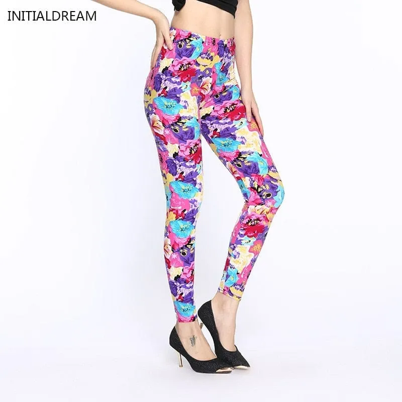 Camouflage Printed Elastic Leggings Camouflage Fitness Pant