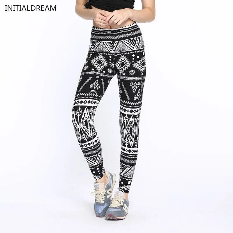 Camouflage Printed Elastic Leggings Camouflage Fitness Pant