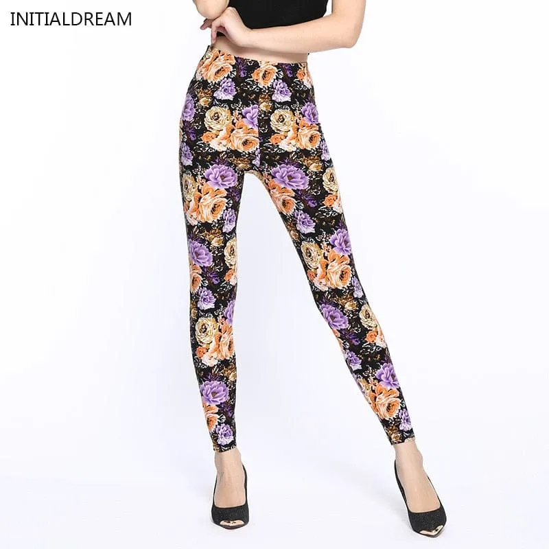 Camouflage Printed Elastic Leggings Camouflage Fitness Pant