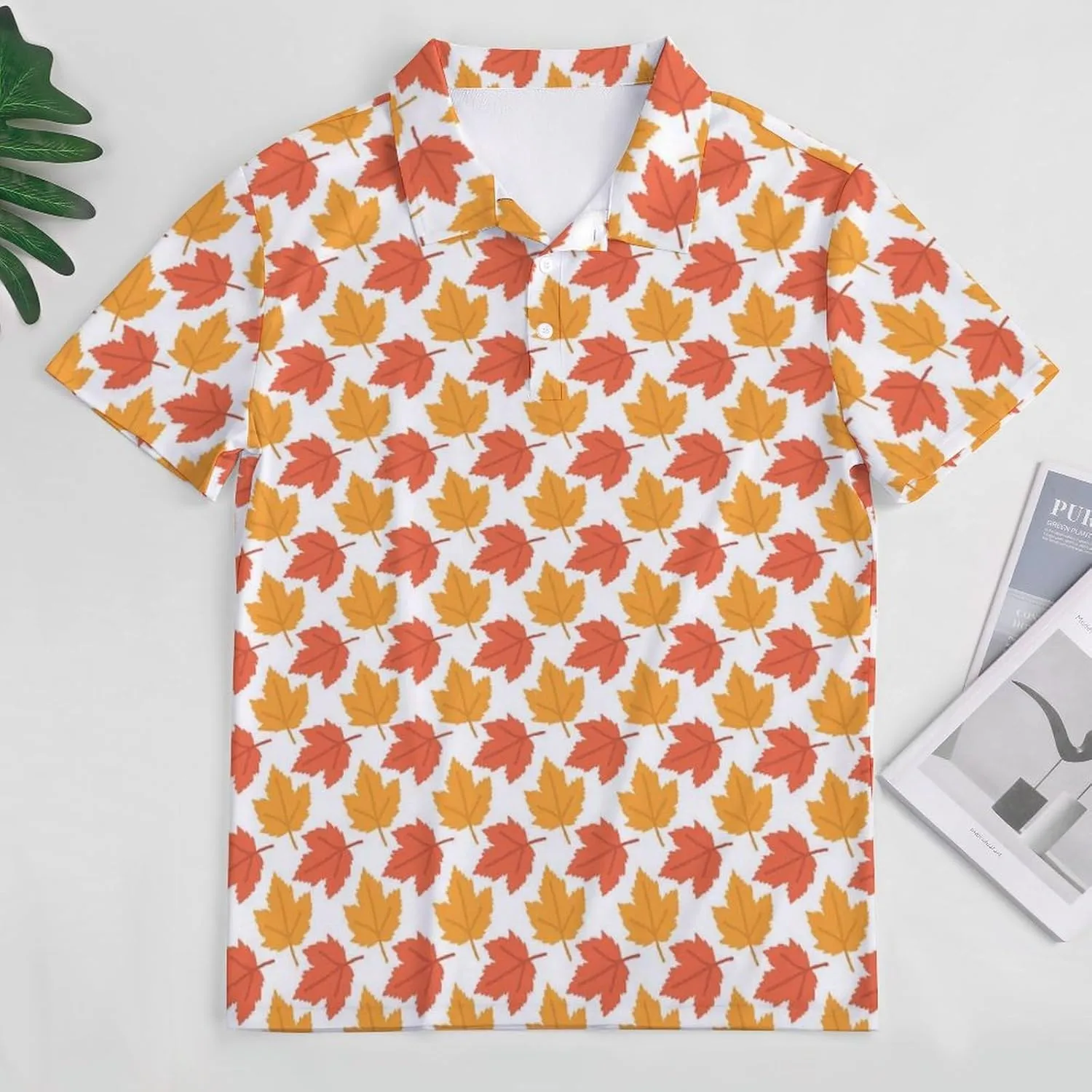 Canada Maple Leaves Mens Polo Shirts Quick Dry Short Sleeve T-shirts Slim Tennis Collared Tees Tops