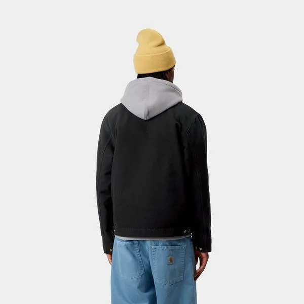 Carhartt WIP Detroit Jacket Spring Stone Canvas Unlined Black - Black
