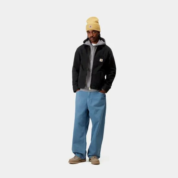 Carhartt WIP Detroit Jacket Spring Stone Canvas Unlined Black - Black