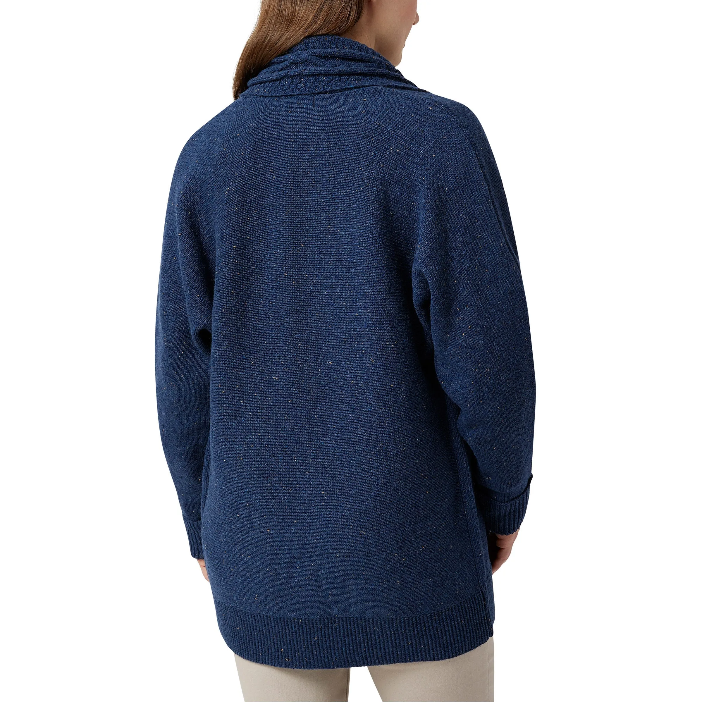 Chaps Ladies' Cable Neck Cardigan