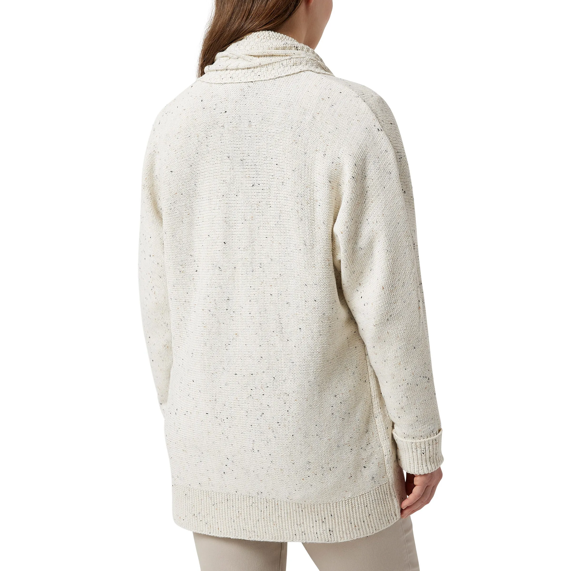 Chaps Ladies' Cable Neck Cardigan