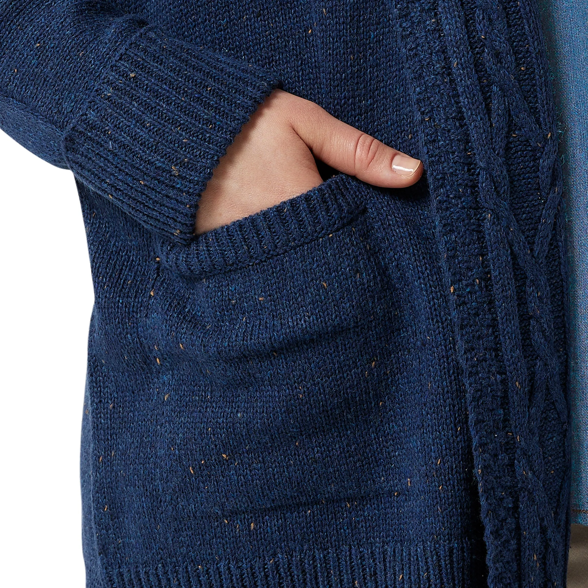 Chaps Ladies' Cable Neck Cardigan