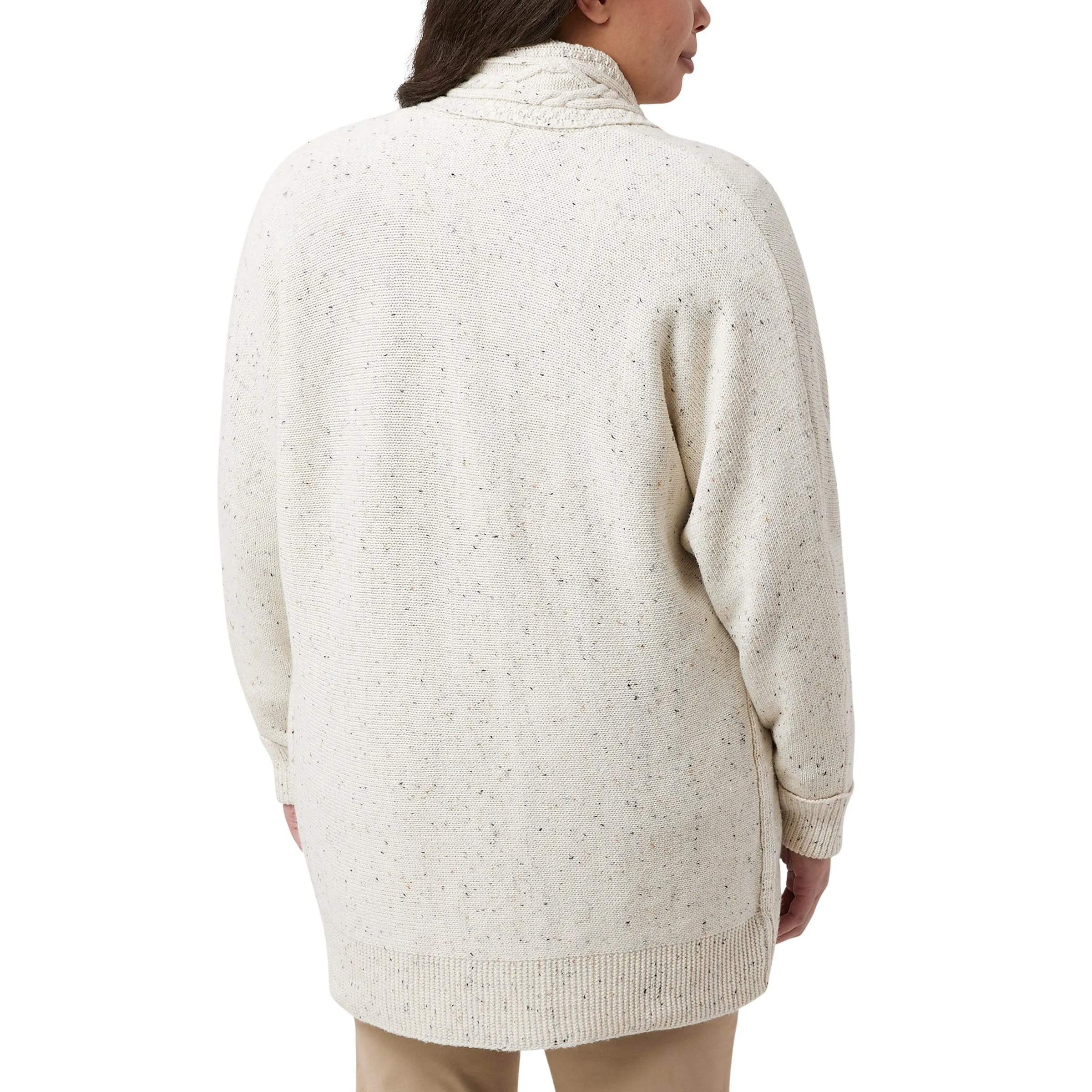 Chaps Ladies' Cable Neck Cardigan