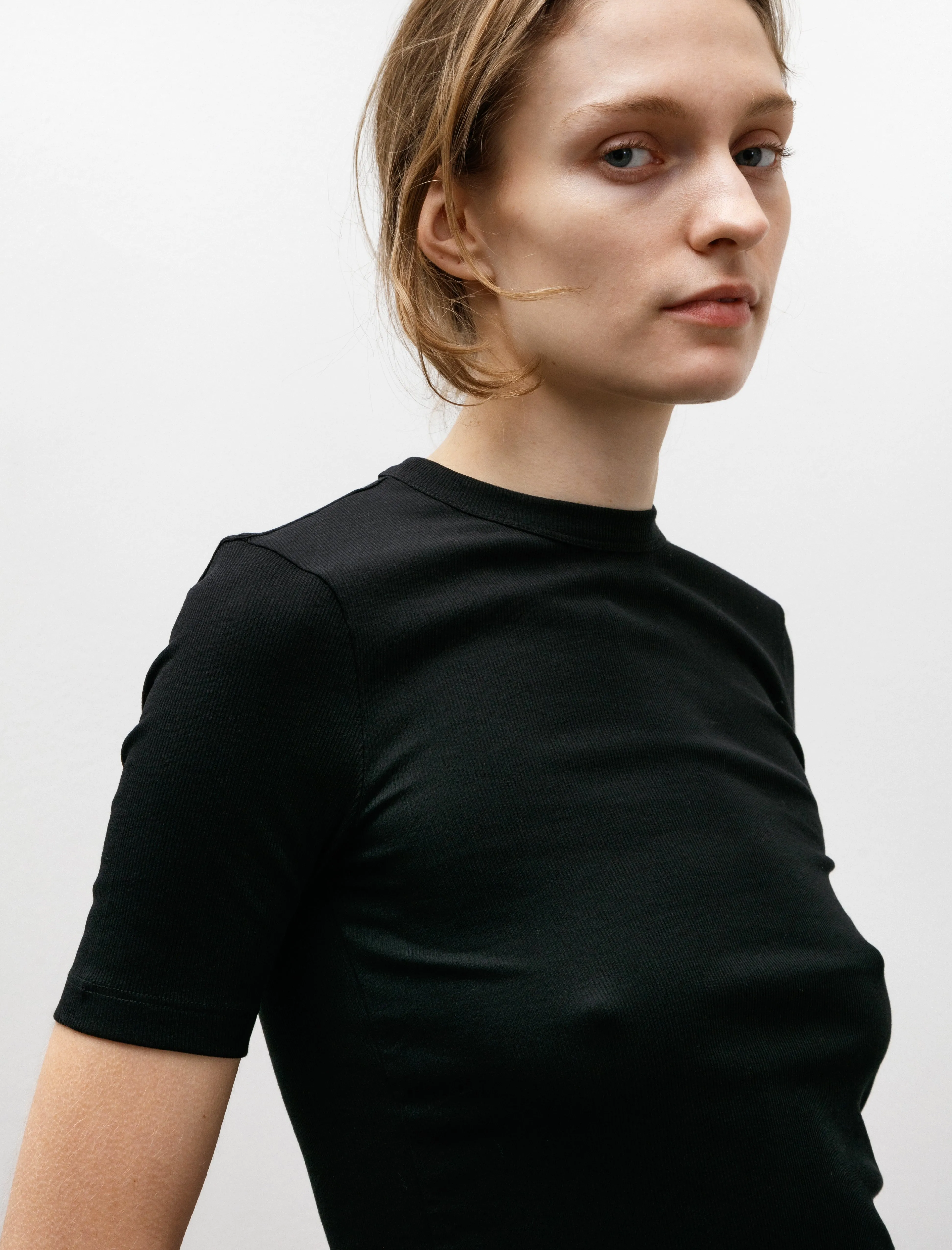Classic Rib Tee Black