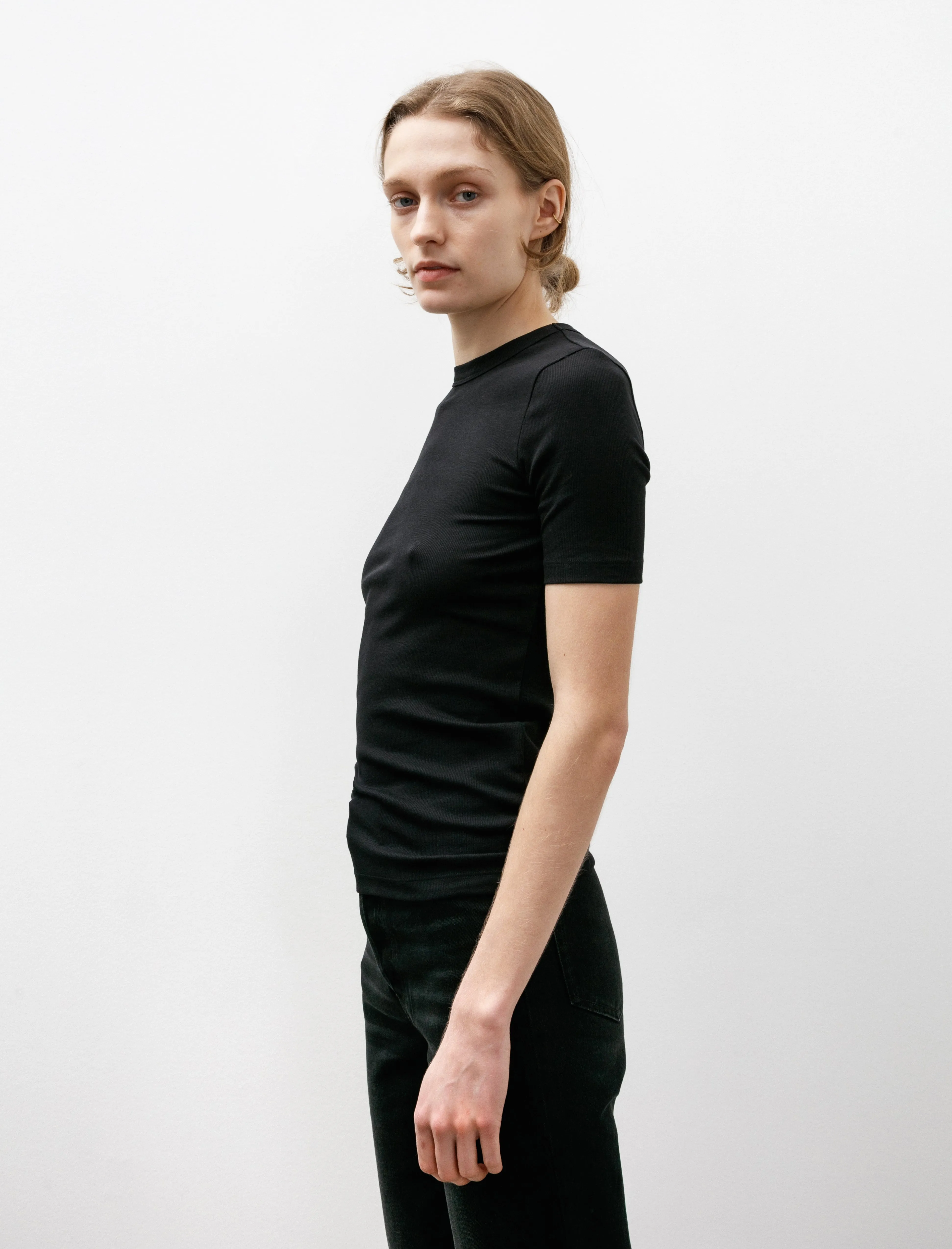 Classic Rib Tee Black