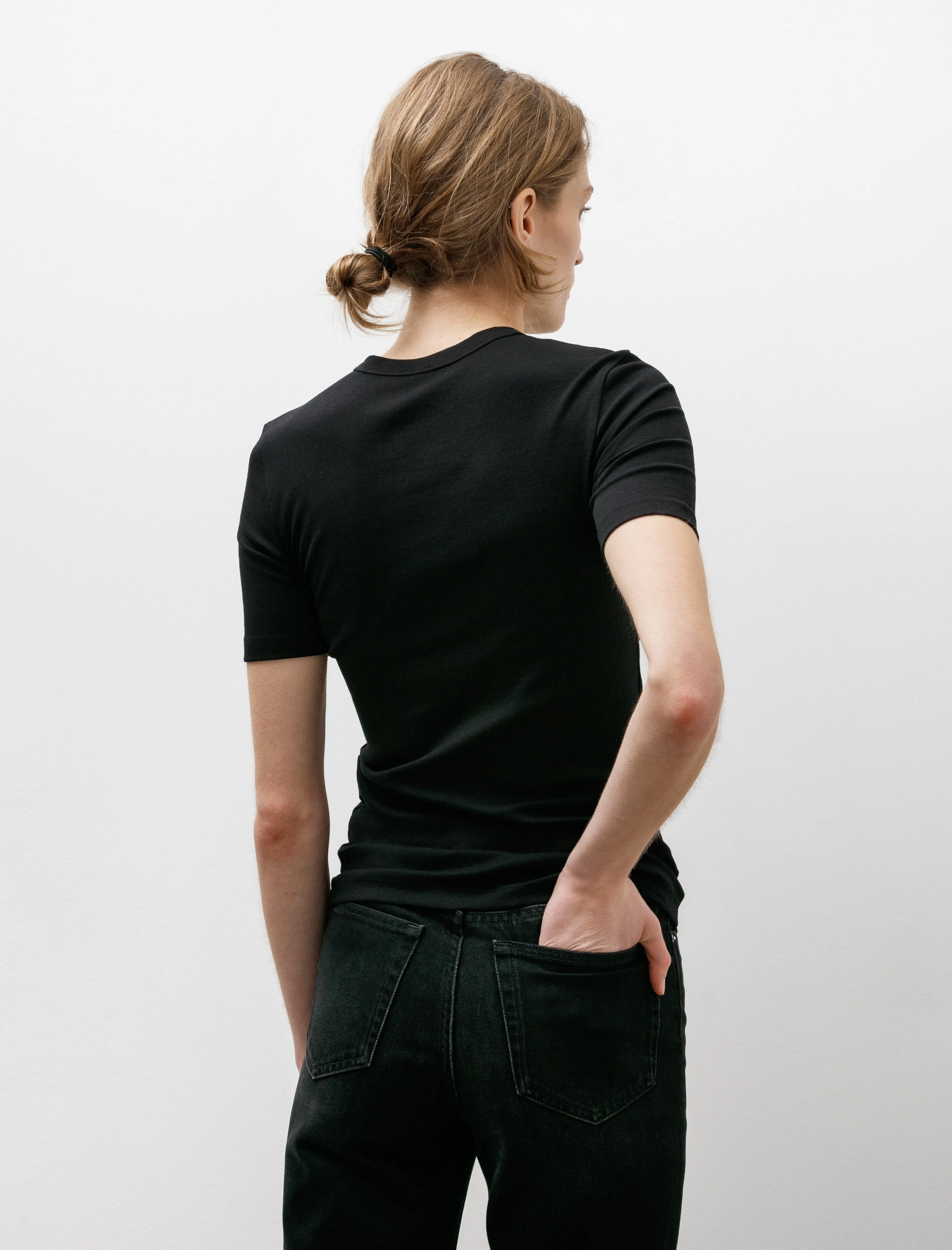 Classic Rib Tee Black