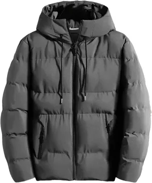 Cotton Padded Jacket Mens Autumn Winter Jackets Casual Clothing Plus Size Hooded Thick Warm Parkas Coat Outwear