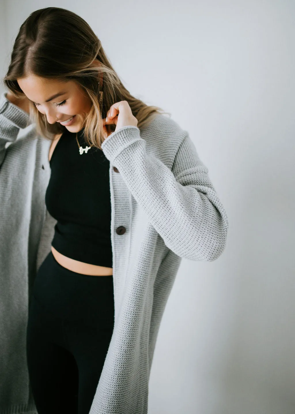 Cozy Mood Hooded Cardigan