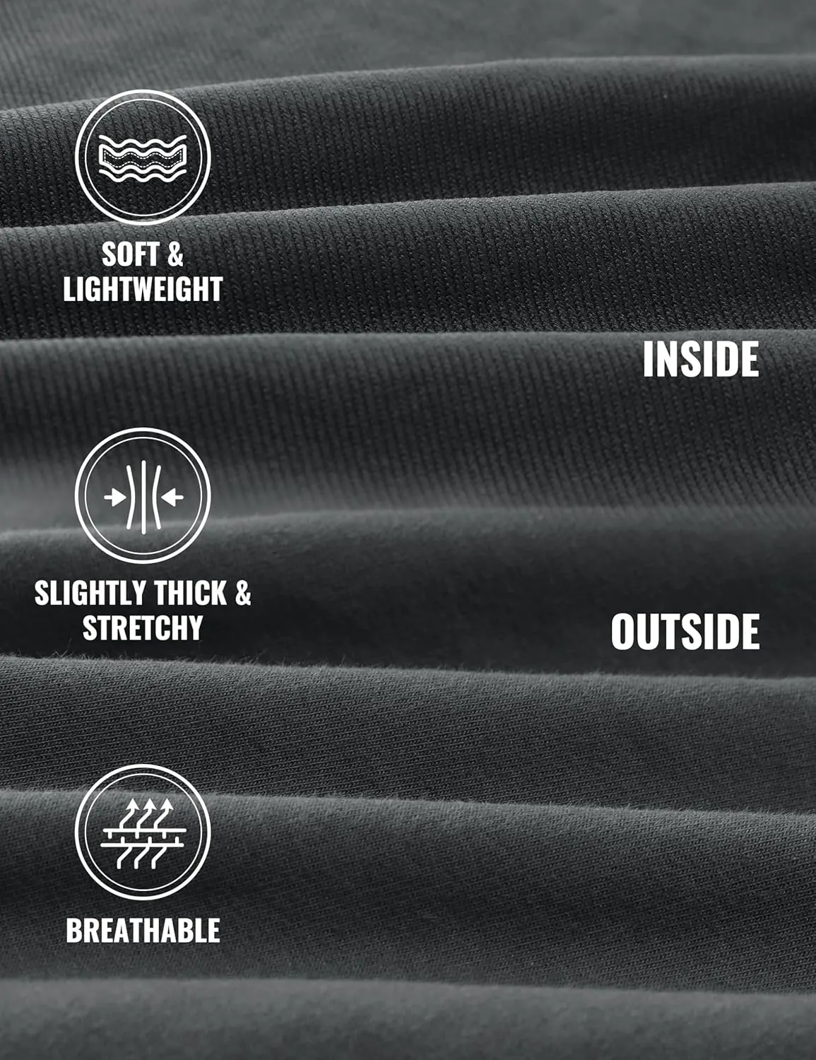 CRZ YOGA Men's Cotton Zip-up Hoodie Thick Terry Essentials Athletic Casual Hoodies Zip Hooded Jackets Sweatshirt with Pockets