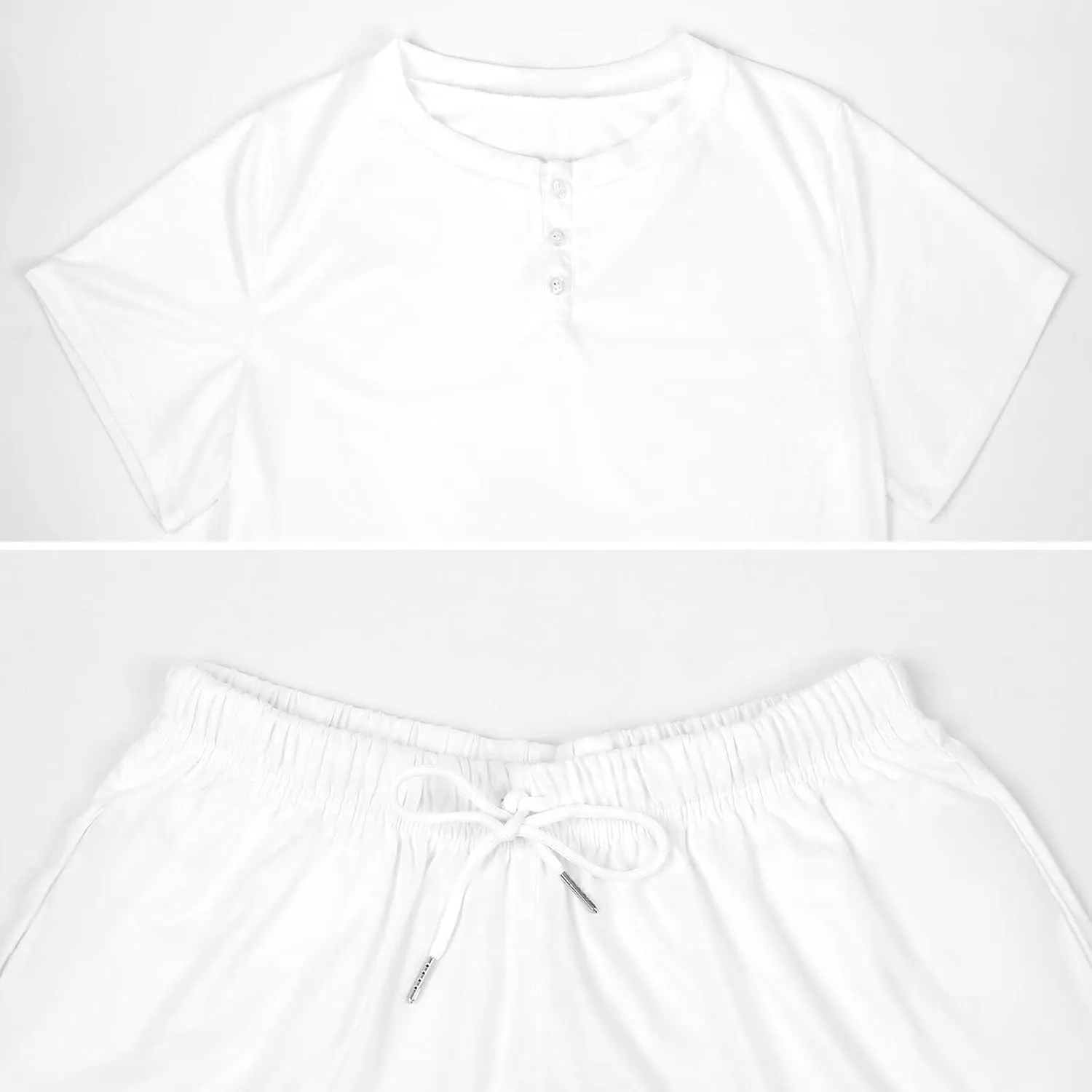 Cute Chick Women's Pajama Sets Short Sleeve Shirt And Shorts Cozy Sleepwear Loungewear Pjs