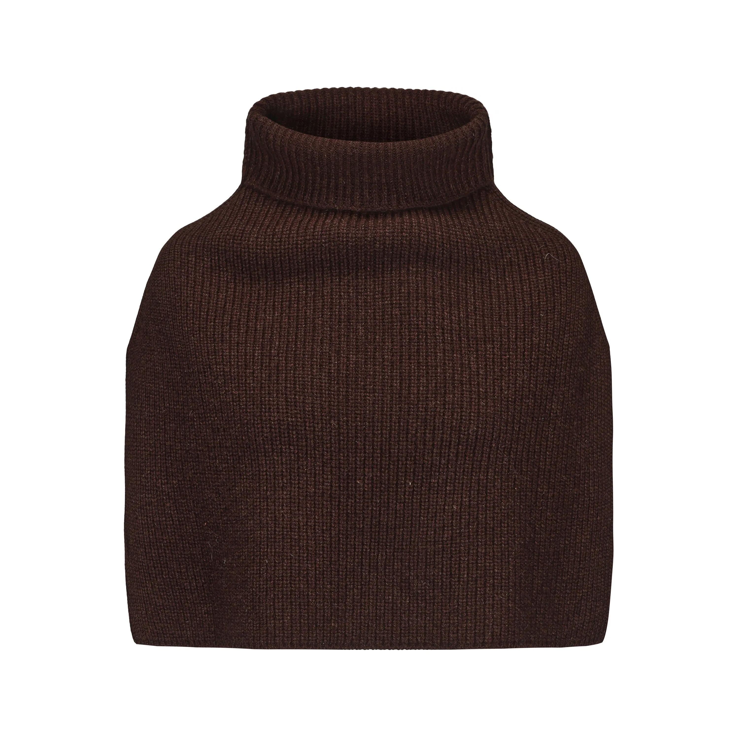 CZ25054 Wool Neck Warmer Chocolate