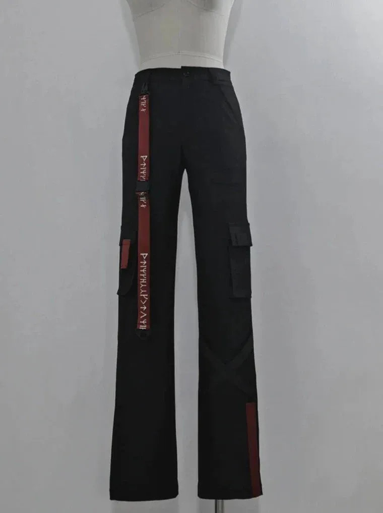 Design Strappy Cool Slim Mode Pants