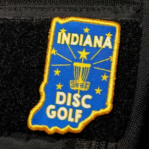 Disc Golf Pins | Indiana Disc Golf Patch - Perfect Disc Golf Gift