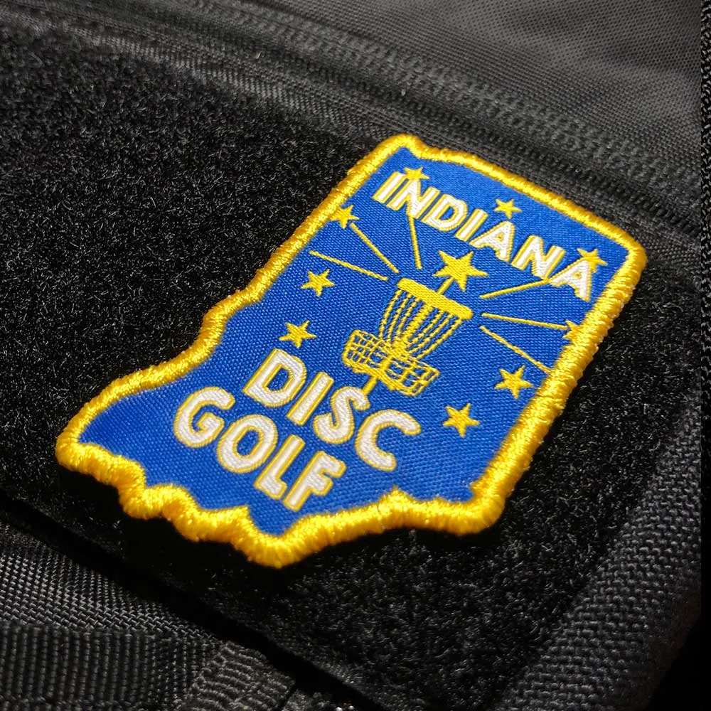 Disc Golf Pins | Indiana Disc Golf Patch - Perfect Disc Golf Gift