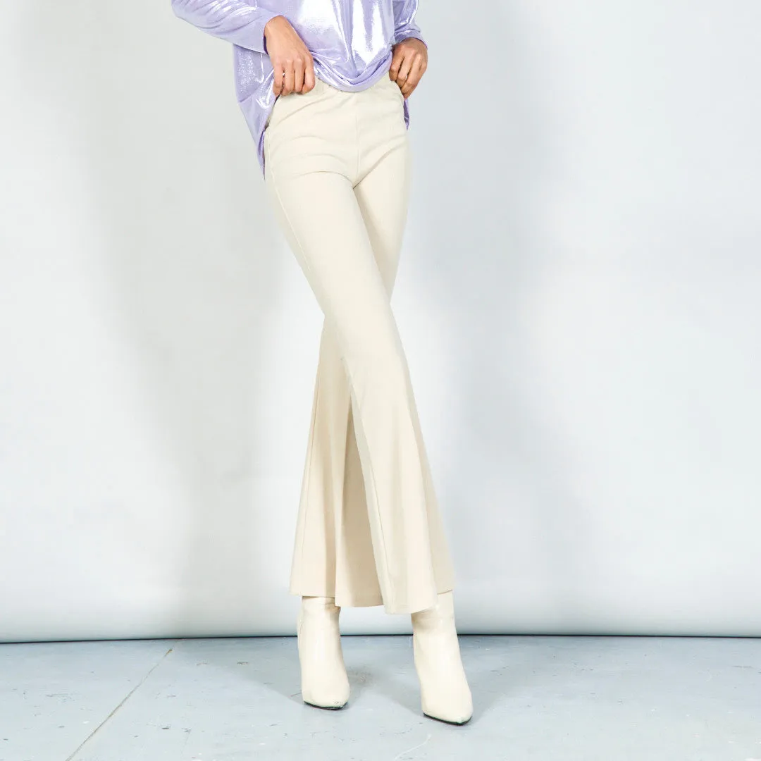 Flared high-waist trousers wholesale