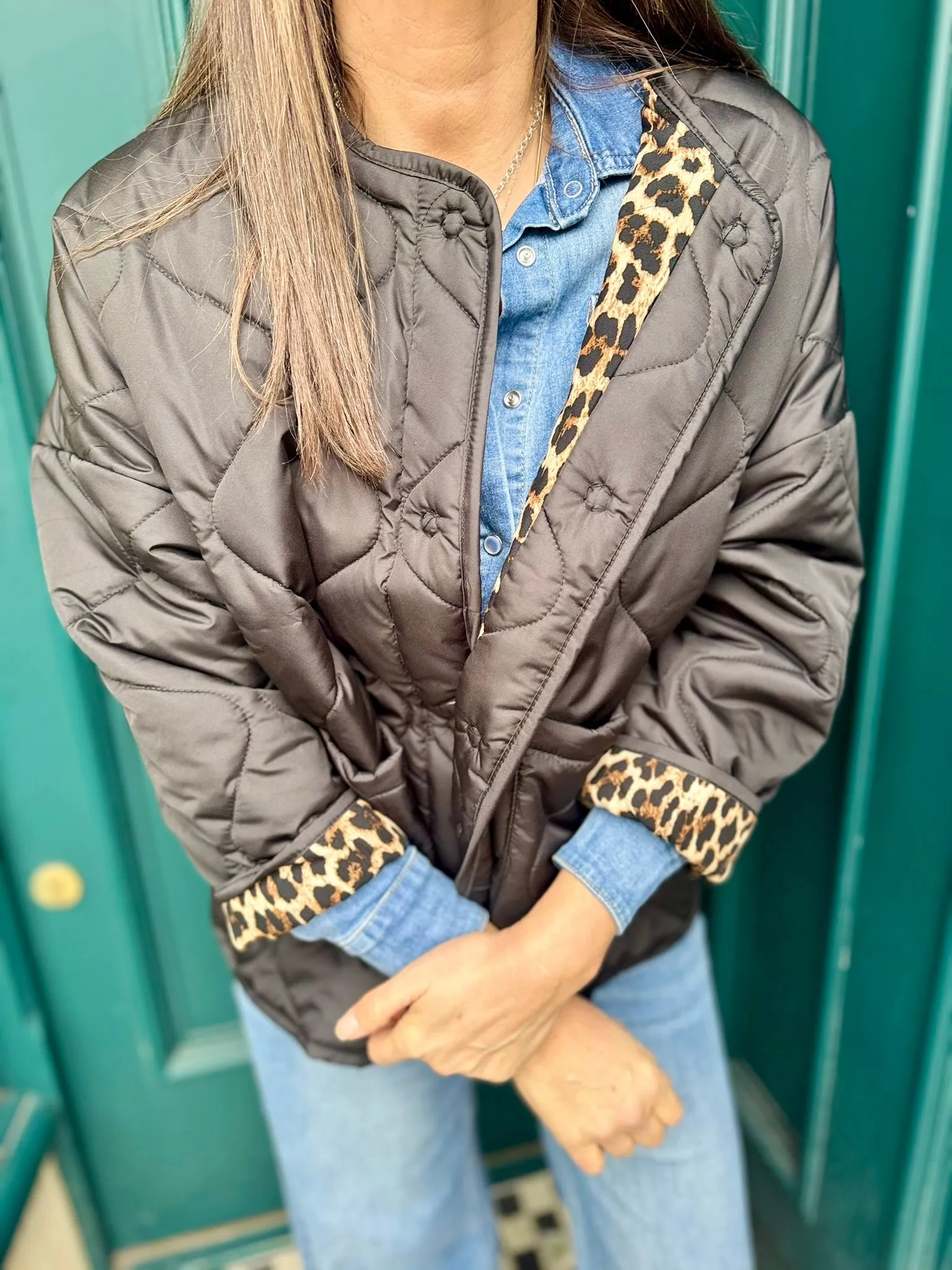 Franky Reversible Padded Jacket - Black