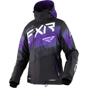 FXR  Womens Boost FX Snowmobile Jacket Thermal Insulated Black Purple Lilac