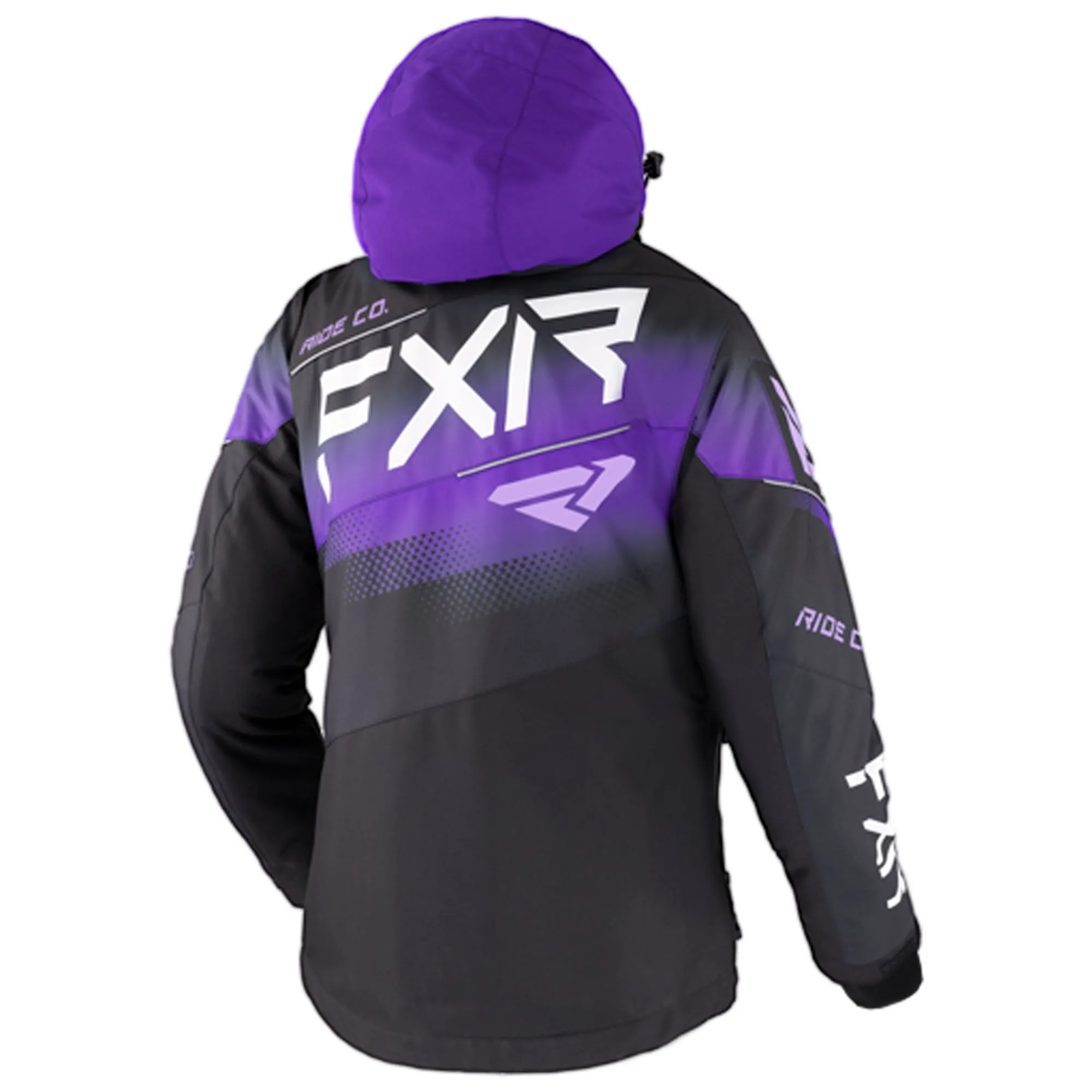 FXR  Womens Boost FX Snowmobile Jacket Thermal Insulated Black Purple Lilac