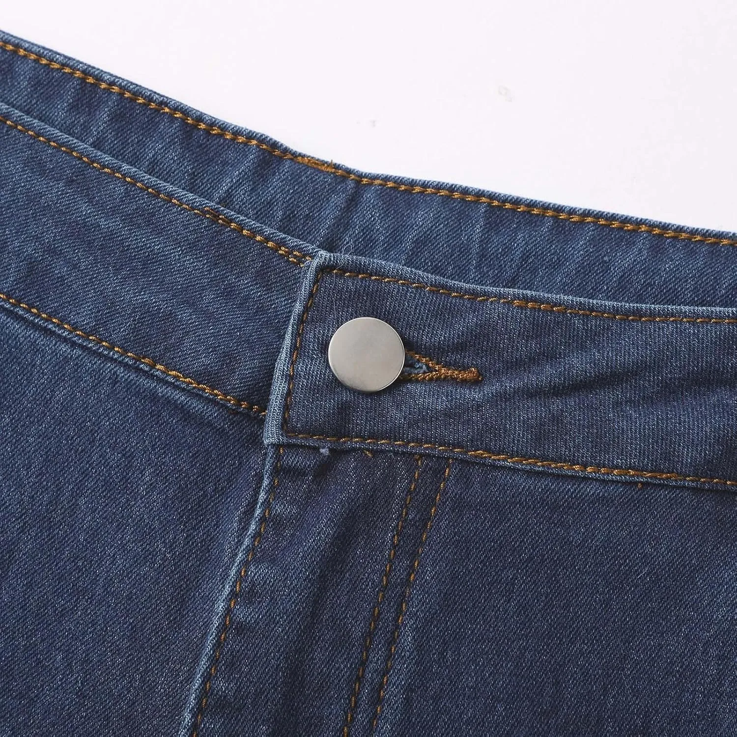 FZVYD Womens Wide Leg Jeans High Waisted Stretchy Trendy Casual Work Denim Pants Trousers Stretch Loose Trousers with Pockets