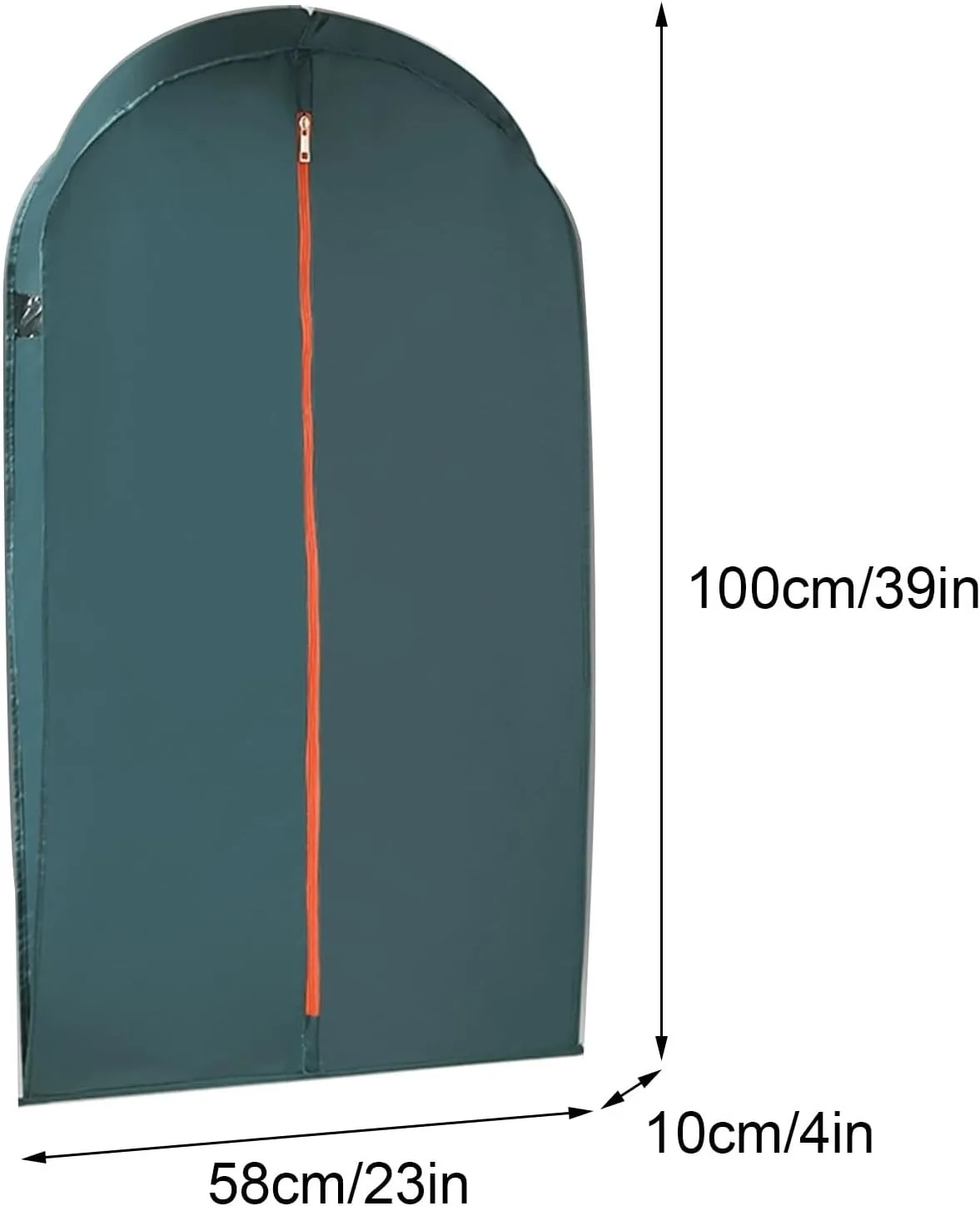 Garment Bags for Hanging Clothes, Clothes Cover for Hangings, Made of Oxford Cloth with Side Windows, Suitable for Suits, Jackets(Red)