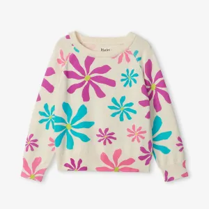 Girls Groovy Floral Sweater
