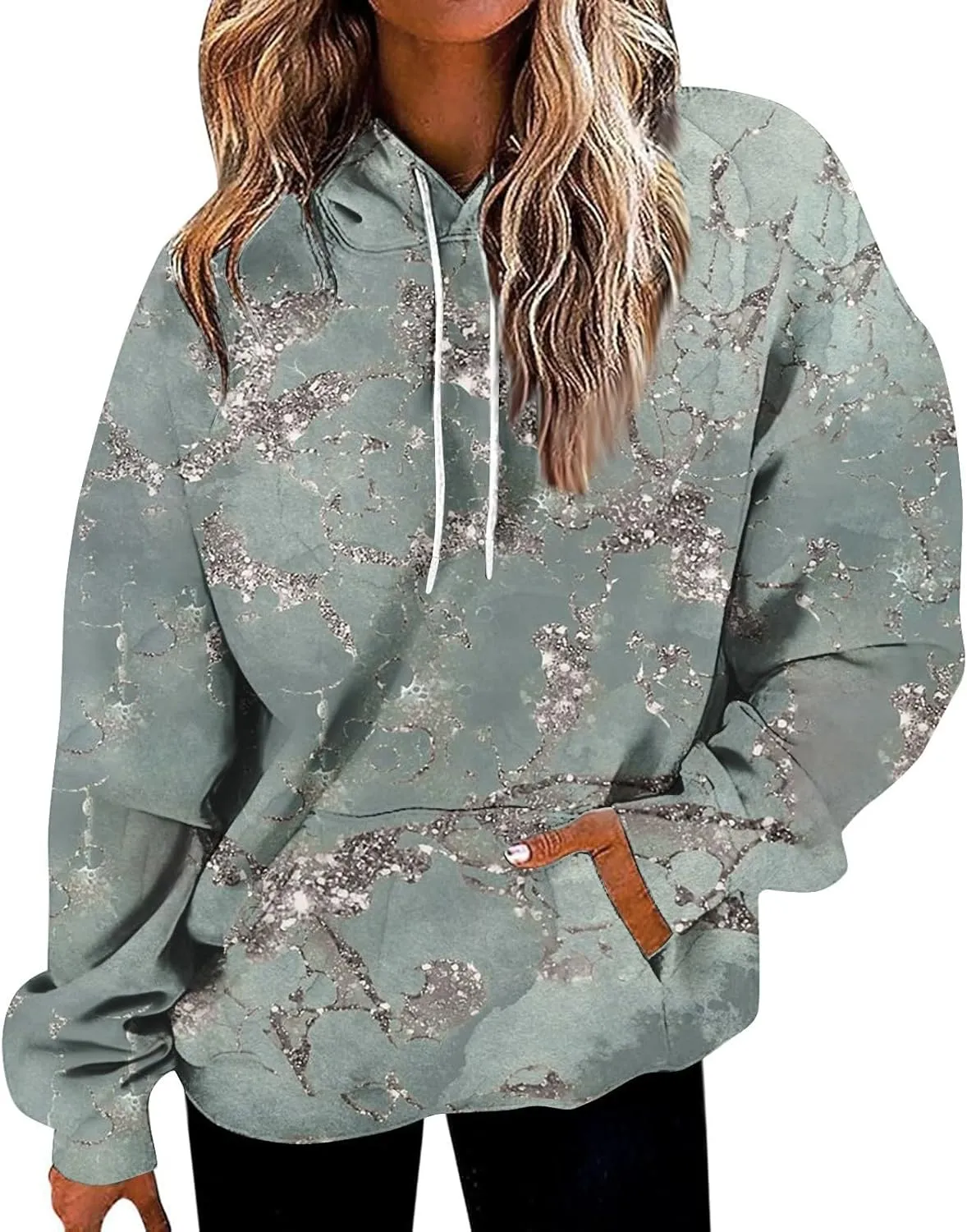 GOFULY Sweatshirt Blazer Women Fall Solid Hoodies Lightweight Winter Sweatshirts Long Sleeve Drawstring Sweaters With Pocket