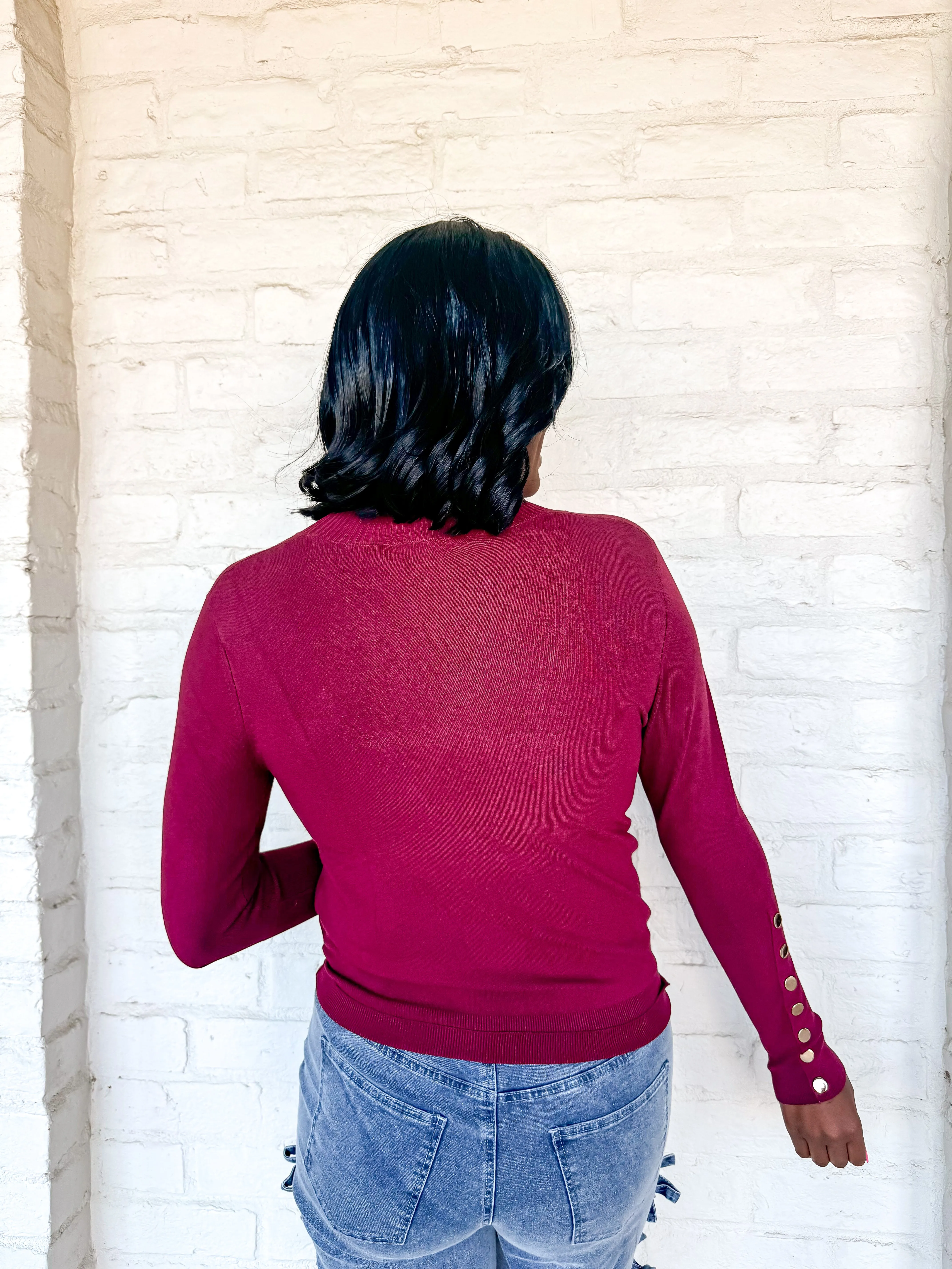 Great You Will Be Burgundy Top