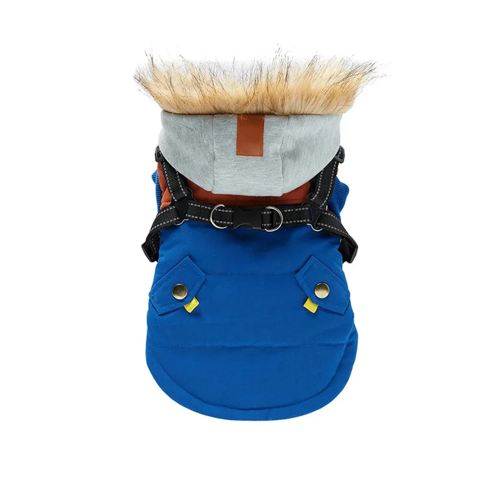 HarnessedWarmth™ Dog Jacket Vest - Winter Coat with Built-in Harness
