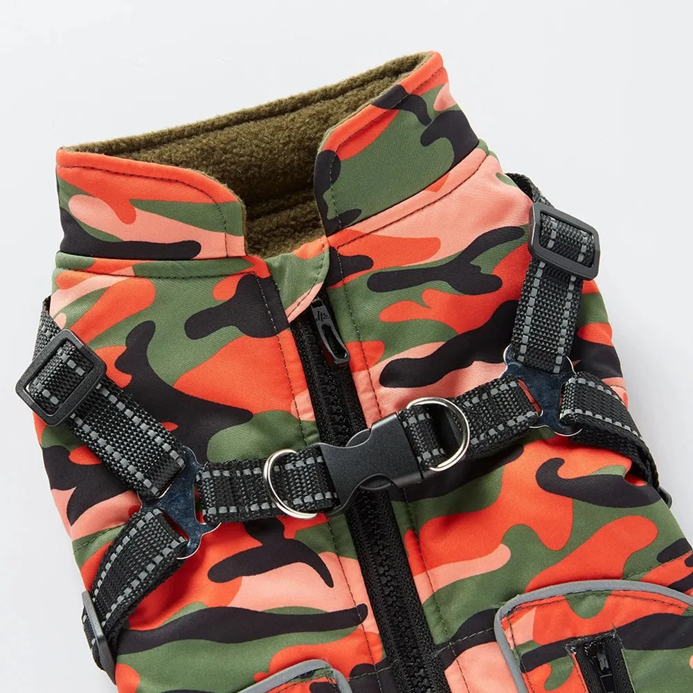 HarnessedWarmth™ Dog Jacket Vest - Winter Coat with Built-in Harness
