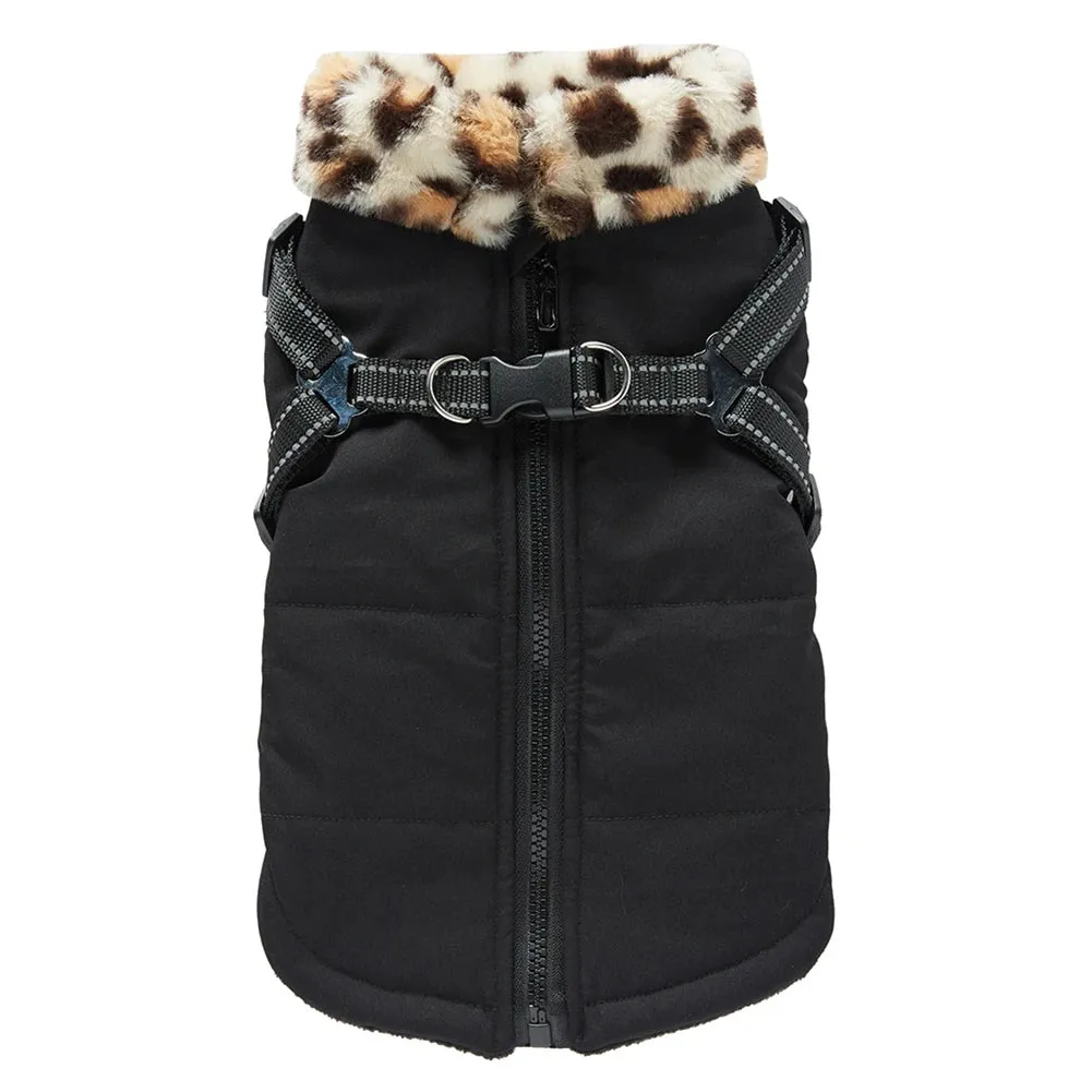 HarnessedWarmth™ Dog Jacket Vest - Winter Coat with Built-in Harness